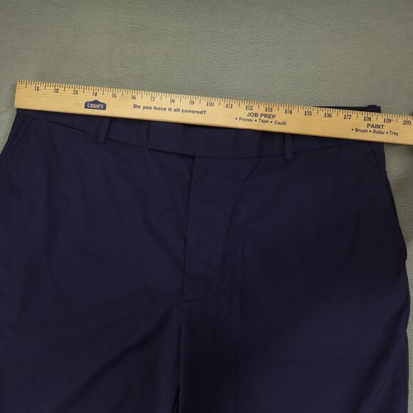 RLX Ralph Lauren Chino Golf Shorts Mens Size 38 Navy Blue 10” Inseam Flat Front - Picture 6 of 9